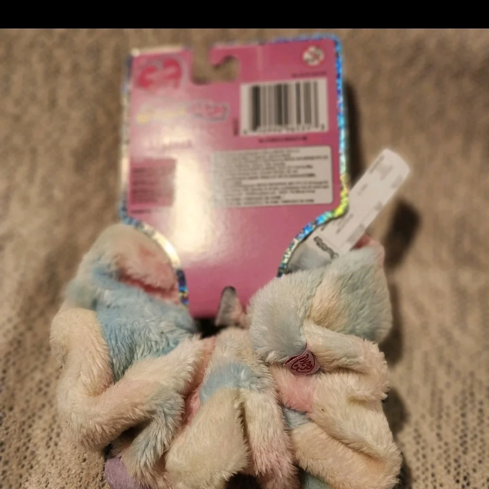 Charming Plush Hair Scunchie- Pastel Delight